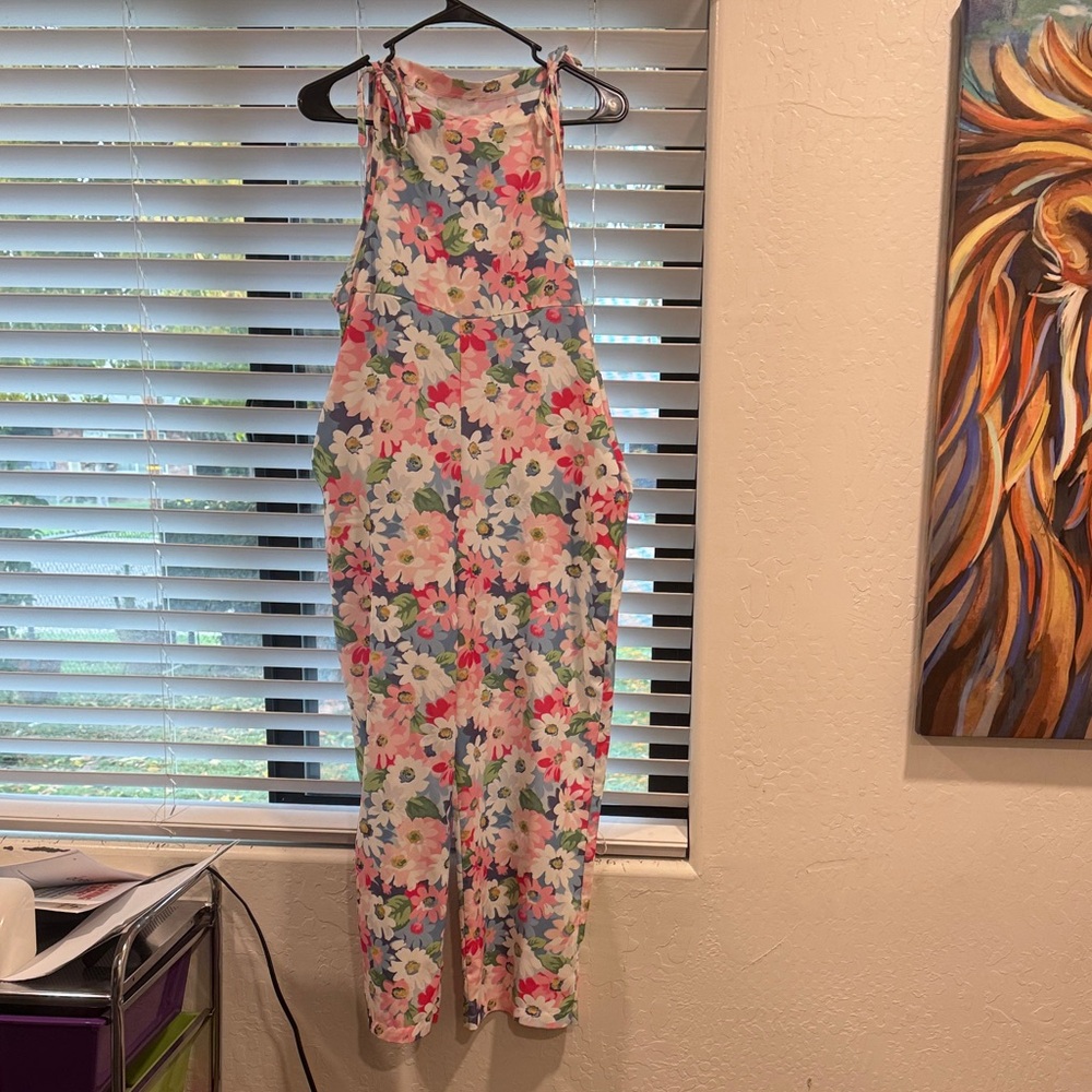 Floral Sleeveless Jumpsuit